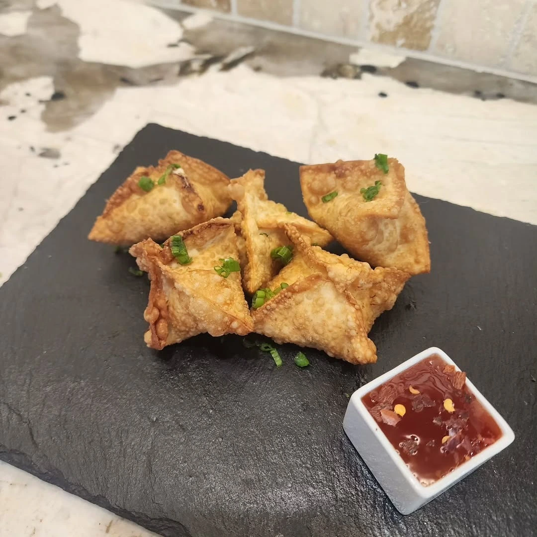 Crab Ragoon with Sweet Chili Sauce